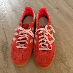 Adidas Handball Spezial Red and Pink Sneakers